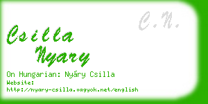 csilla nyary business card