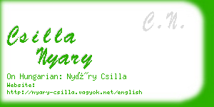 csilla nyary business card